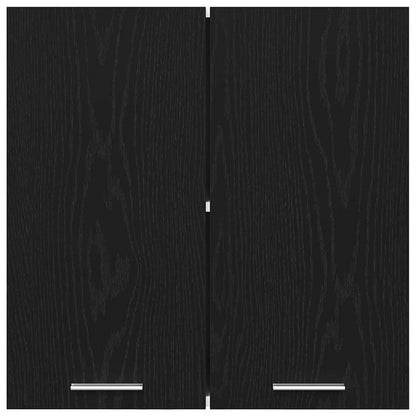 Hangkast Lyon Zwart Eiken 60 x 31 x 60 cm Bewerkt hout