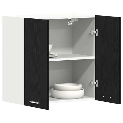Hangkast Lyon Zwart Eiken 60 x 31 x 60 cm Bewerkt hout