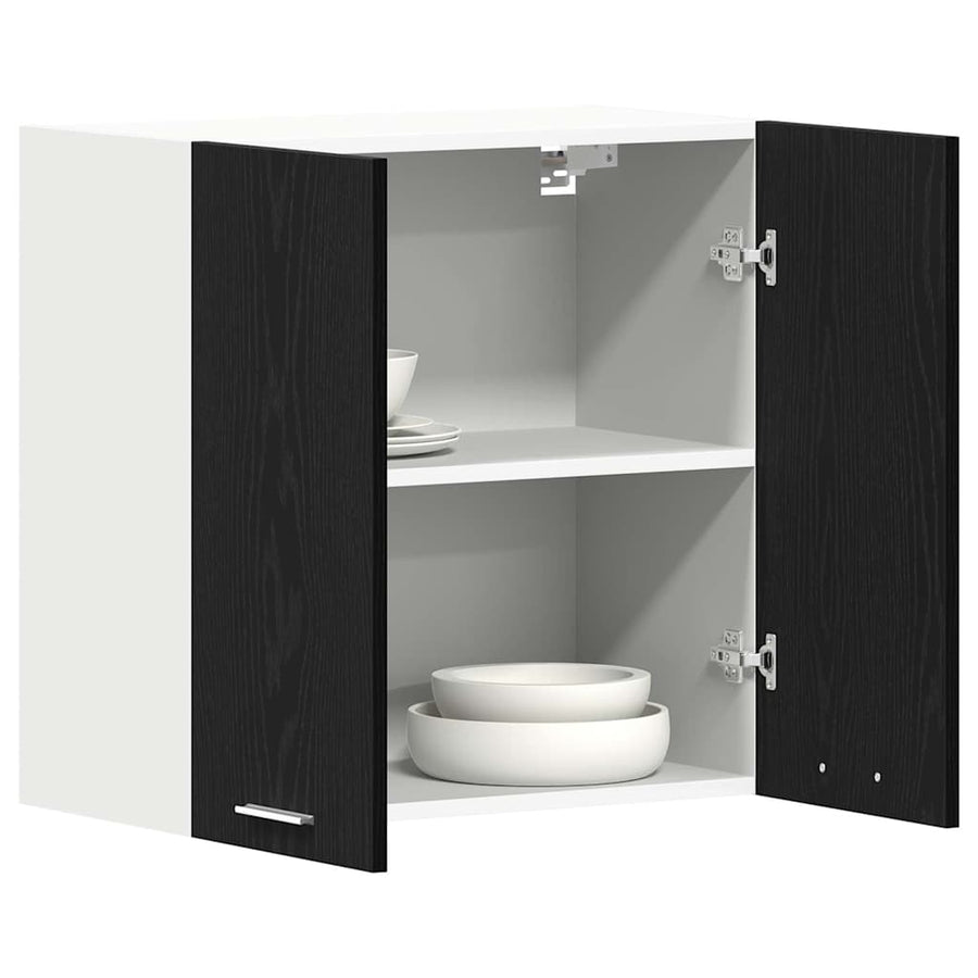 Hangkast Lyon Zwart Eiken 60 x 31 x 60 cm Bewerkt hout