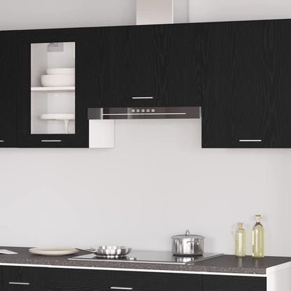 Hangkast Lyon Zwart Eiken 60 x 31 x 40 cm Bewerkt hout