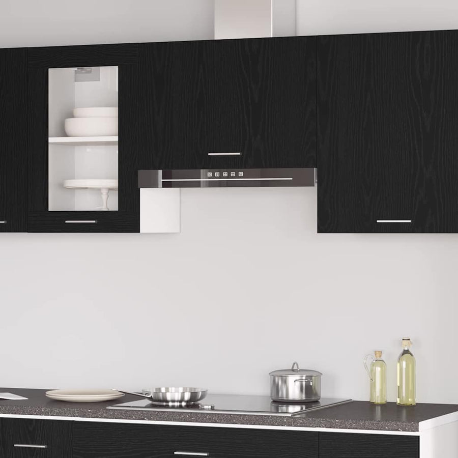 Hangkast Lyon Zwart Eiken 60 x 31 x 40 cm Bewerkt hout