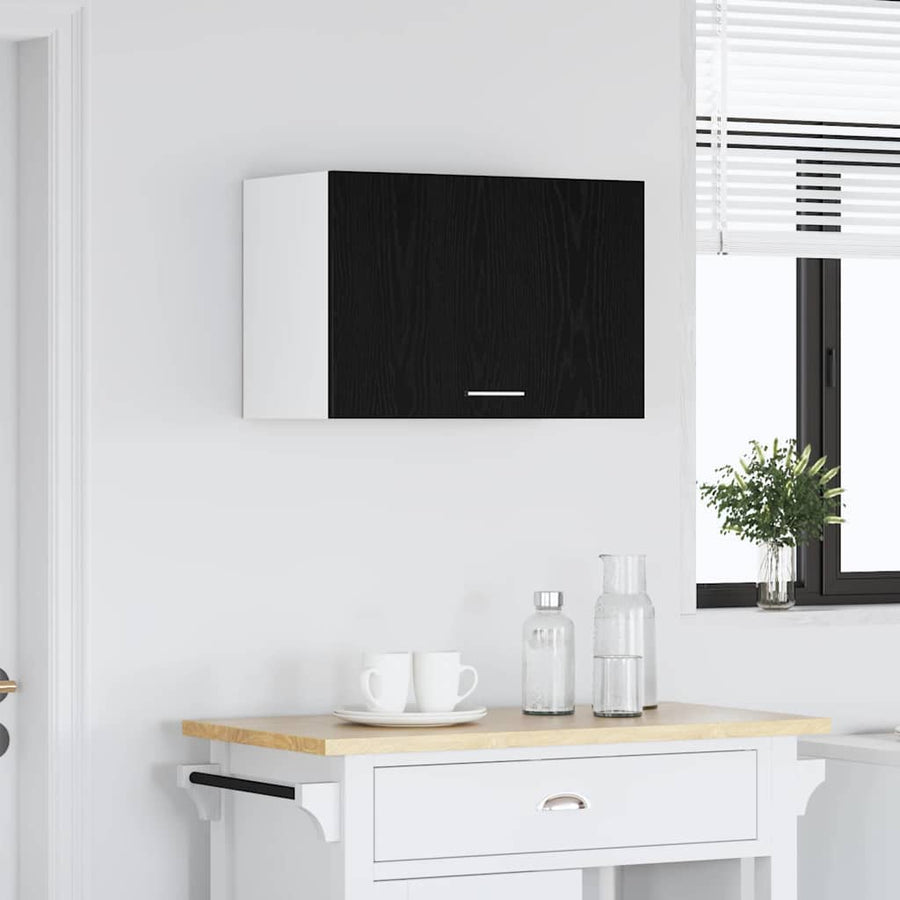 Hangkast Lyon Zwart Eiken 60 x 31 x 40 cm Bewerkt hout