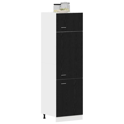 Hangkast Lyon Zwart Eiken 60 x 31 x 207 cm Bewerkt hout