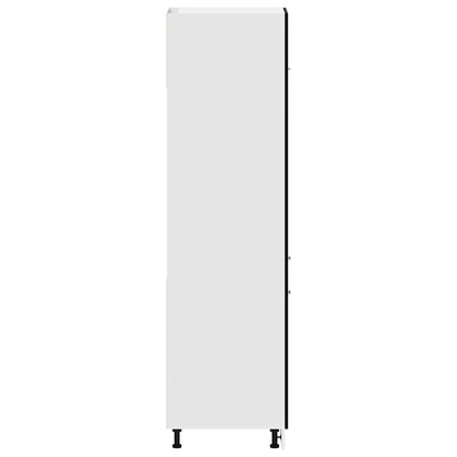 Hangkast Lyon Zwart Eiken 60 x 31 x 207 cm Bewerkt hout