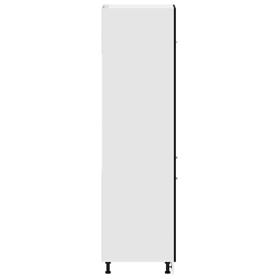 Hangkast Lyon Zwart Eiken 60 x 31 x 207 cm Bewerkt hout
