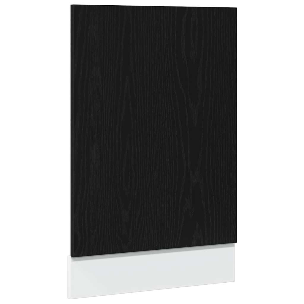Vaatwasserpaneel Lyon 45x1,5x67 cm bewerkt hout zwart eiken