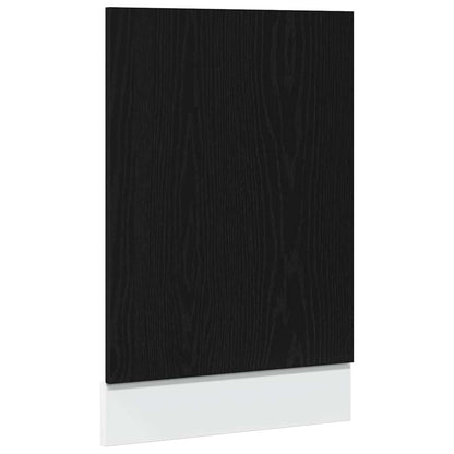 Vaatwasserpaneel Lyon 45x1,5x67 cm bewerkt hout zwart eiken