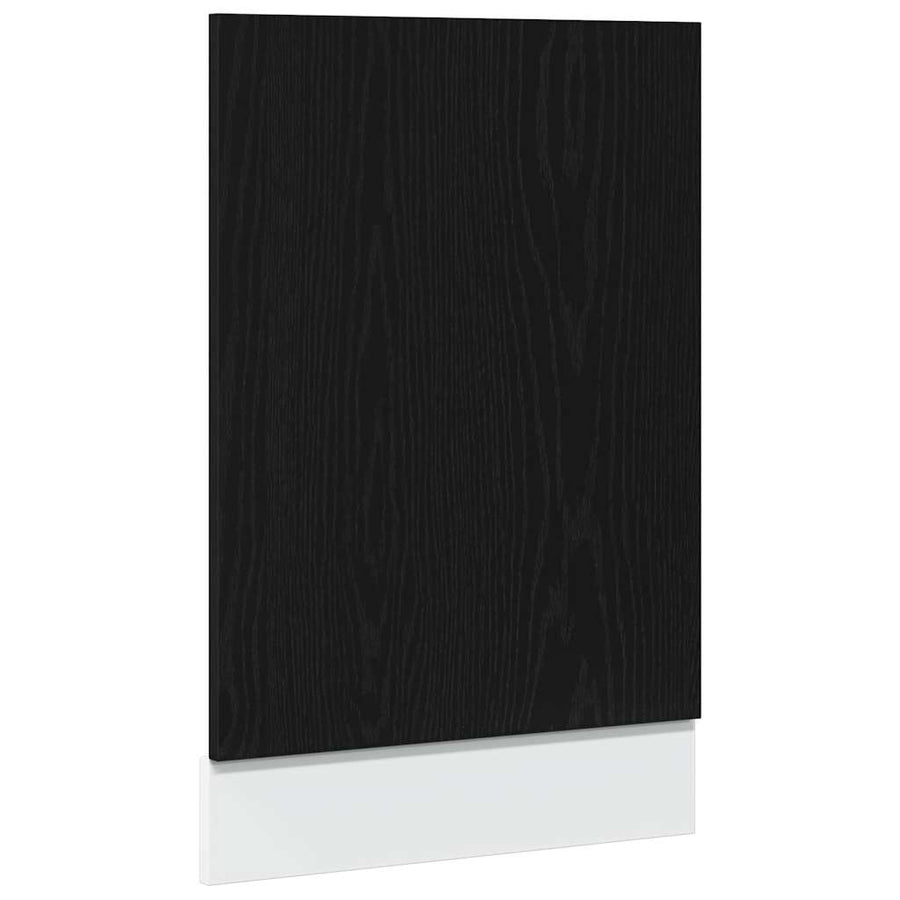 Vaatwasserpaneel Lyon 45x1,5x67 cm bewerkt hout zwart eiken
