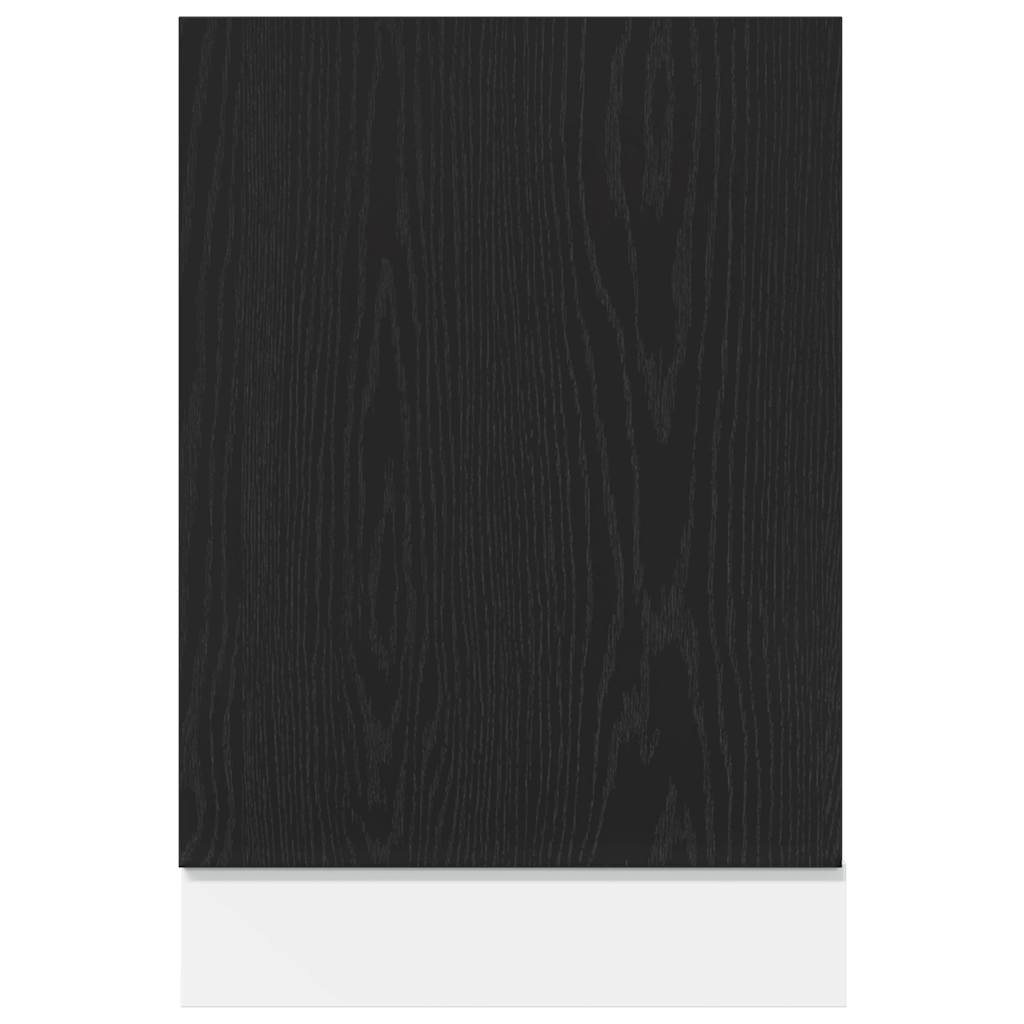 Vaatwasserpaneel Lyon 45x1,5x67 cm bewerkt hout zwart eiken