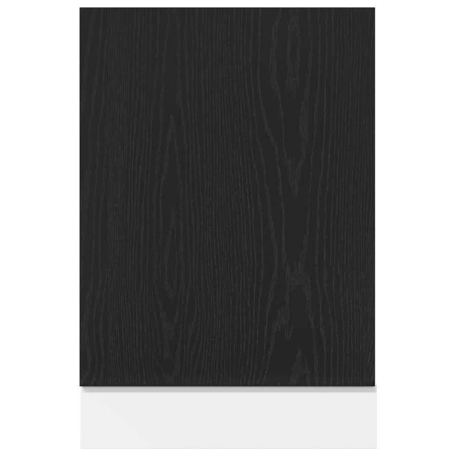 Vaatwasserpaneel Lyon 45x1,5x67 cm bewerkt hout zwart eiken