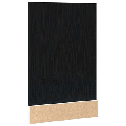 Vaatwasserpaneel Lyon 45x1,5x67 cm bewerkt hout zwart eiken