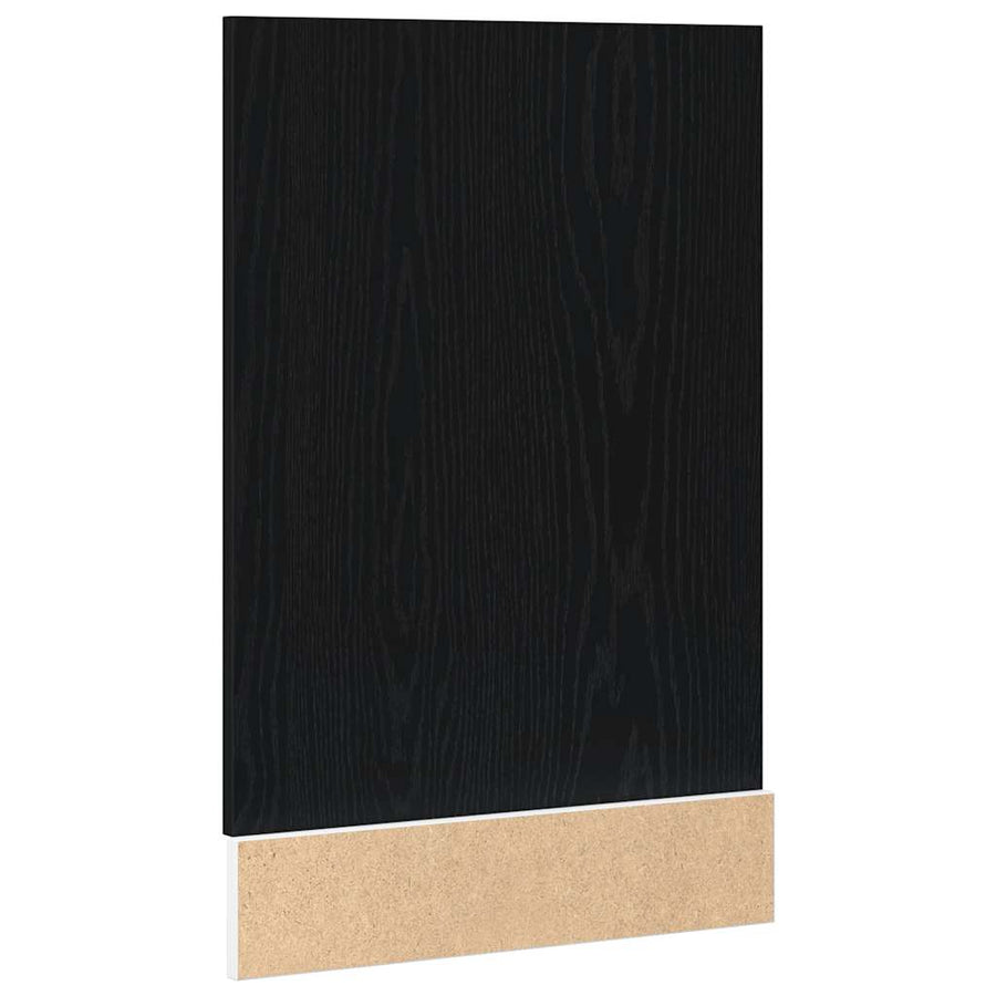 Vaatwasserpaneel Lyon 45x1,5x67 cm bewerkt hout zwart eiken