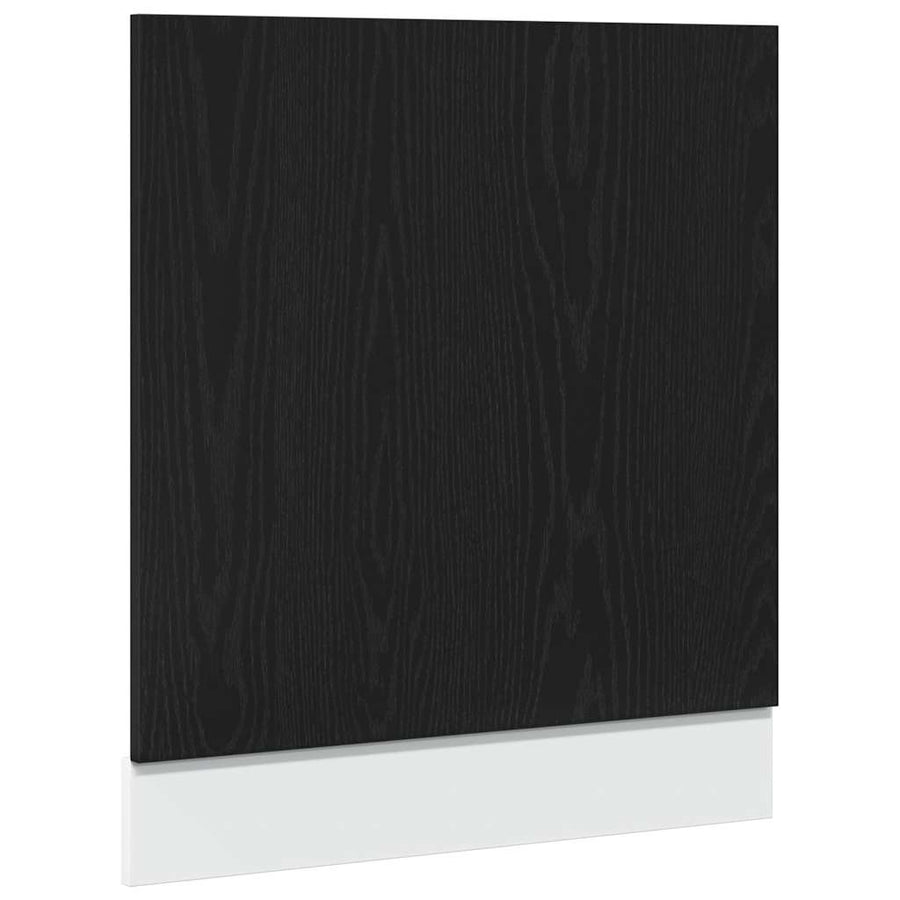 Vaatwasserpaneel Lyon 60x1,5x67 cm bewerkt hout zwart eiken