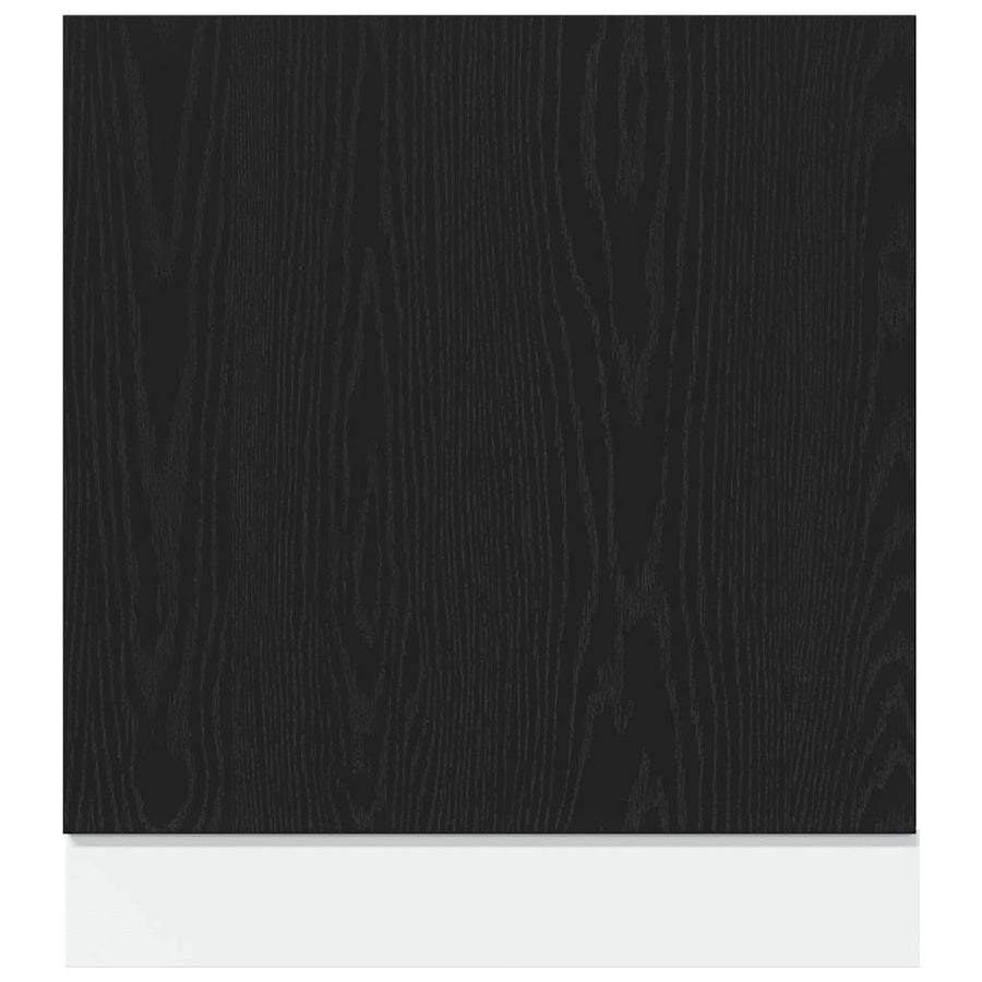 Vaatwasserpaneel Lyon 60x1,5x67 cm bewerkt hout zwart eiken