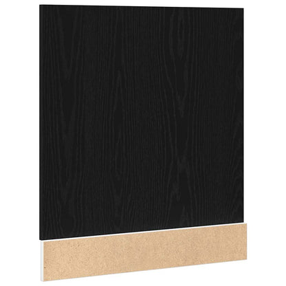 Vaatwasserpaneel Lyon 60x1,5x67 cm bewerkt hout zwart eiken