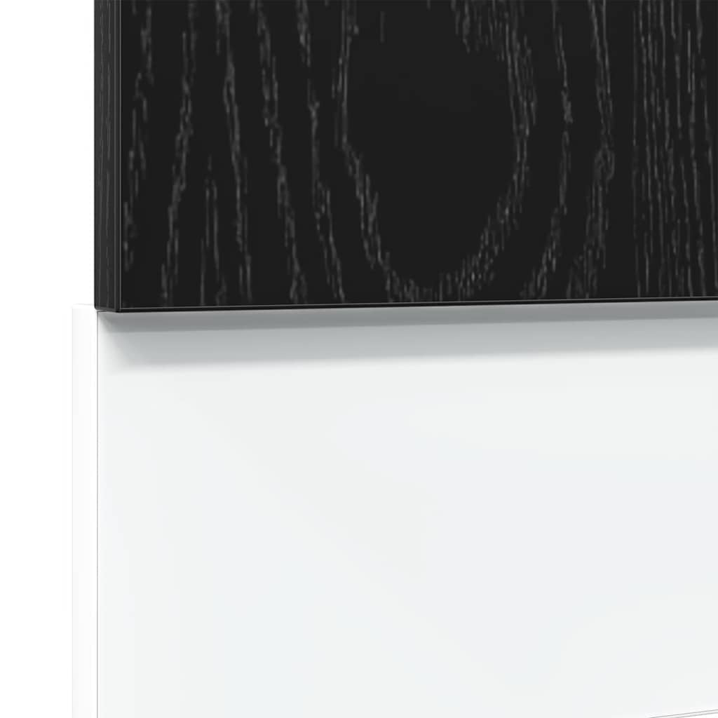 Vaatwasserpaneel Lyon 60x1,5x67 cm bewerkt hout zwart eiken
