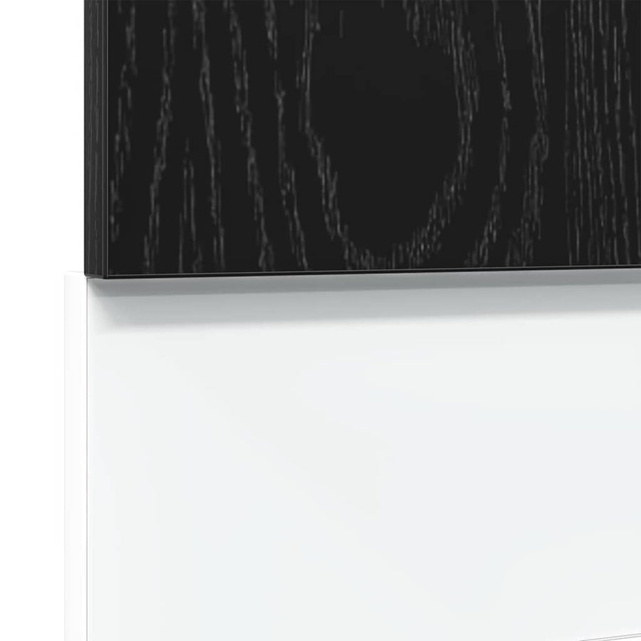 Vaatwasserpaneel Lyon 60x1,5x67 cm bewerkt hout zwart eiken