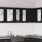 Wall Cabinet with Shelf Black Oak 60 x 31 x 60 cm Engineered Wood