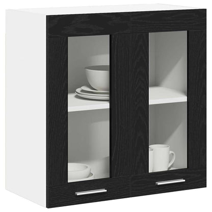 Hangkast met plank Zwart Eiken 60 x 31 x 60 cm Bewerkt hout