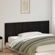 Bed Hoofdbord Zwart Eiken 160 x 1.5 x 80.5 cm Bewerkt hout