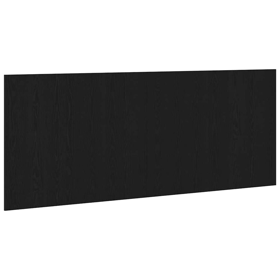 Bed Hoofdbord Zwart Eiken 160 x 1.5 x 80.5 cm Bewerkt hout