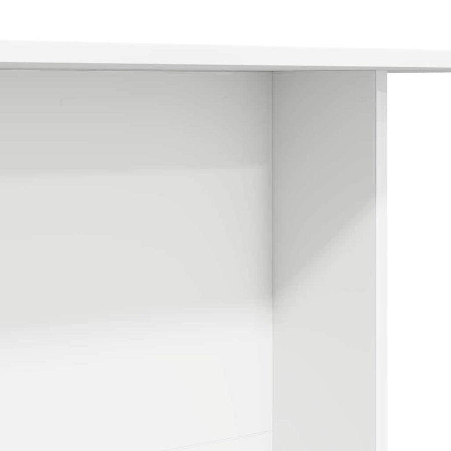Eettafel Wit 110 x 60 x 75 cm Bewerkt hout