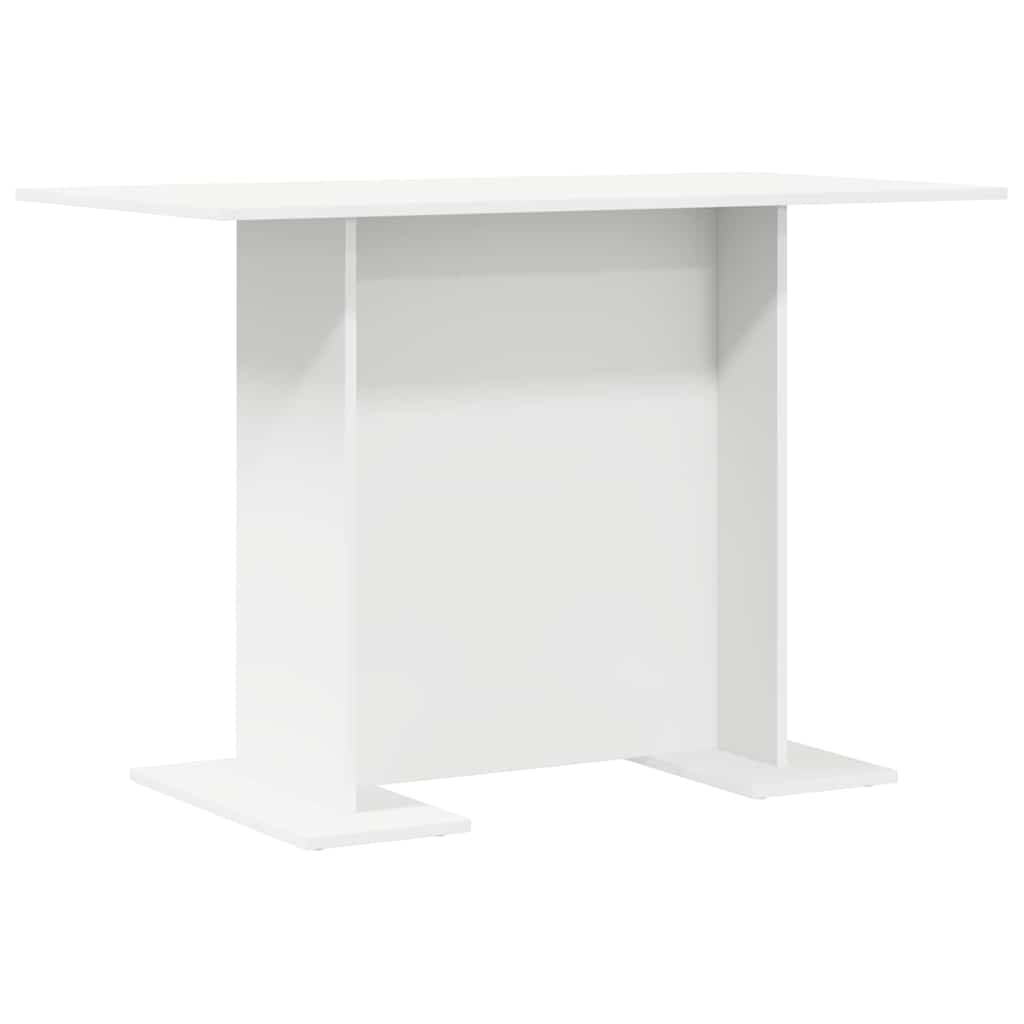 Eettafel Wit 110 x 60 x 75 cm Bewerkt hout