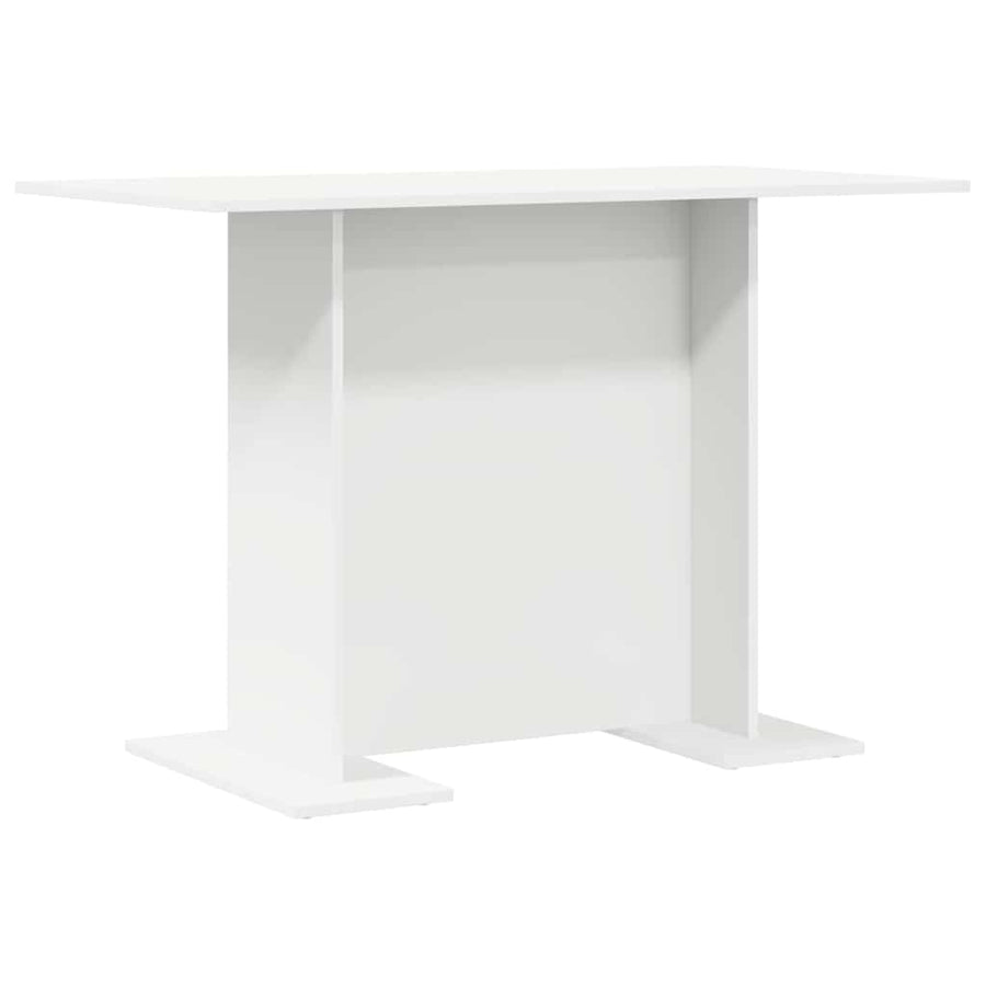 Eettafel Wit 110 x 60 x 75 cm Bewerkt hout