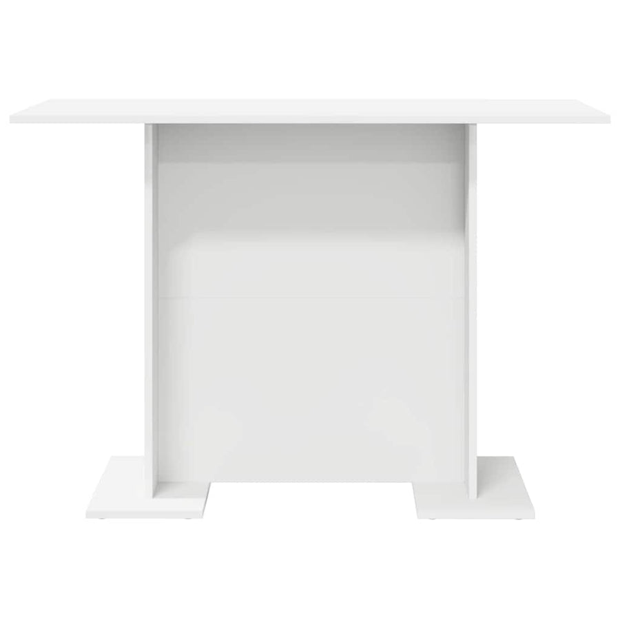 Eettafel Wit 110 x 60 x 75 cm Bewerkt hout