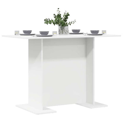 Eettafel Wit 110 x 60 x 75 cm Bewerkt hout