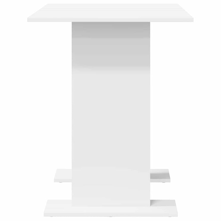 Eettafel Wit 110 x 60 x 75 cm Bewerkt hout