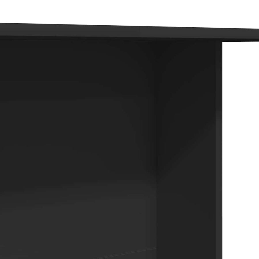 Eettafel Zwart 110 x 60 x 75 cm Bewerkt hout
