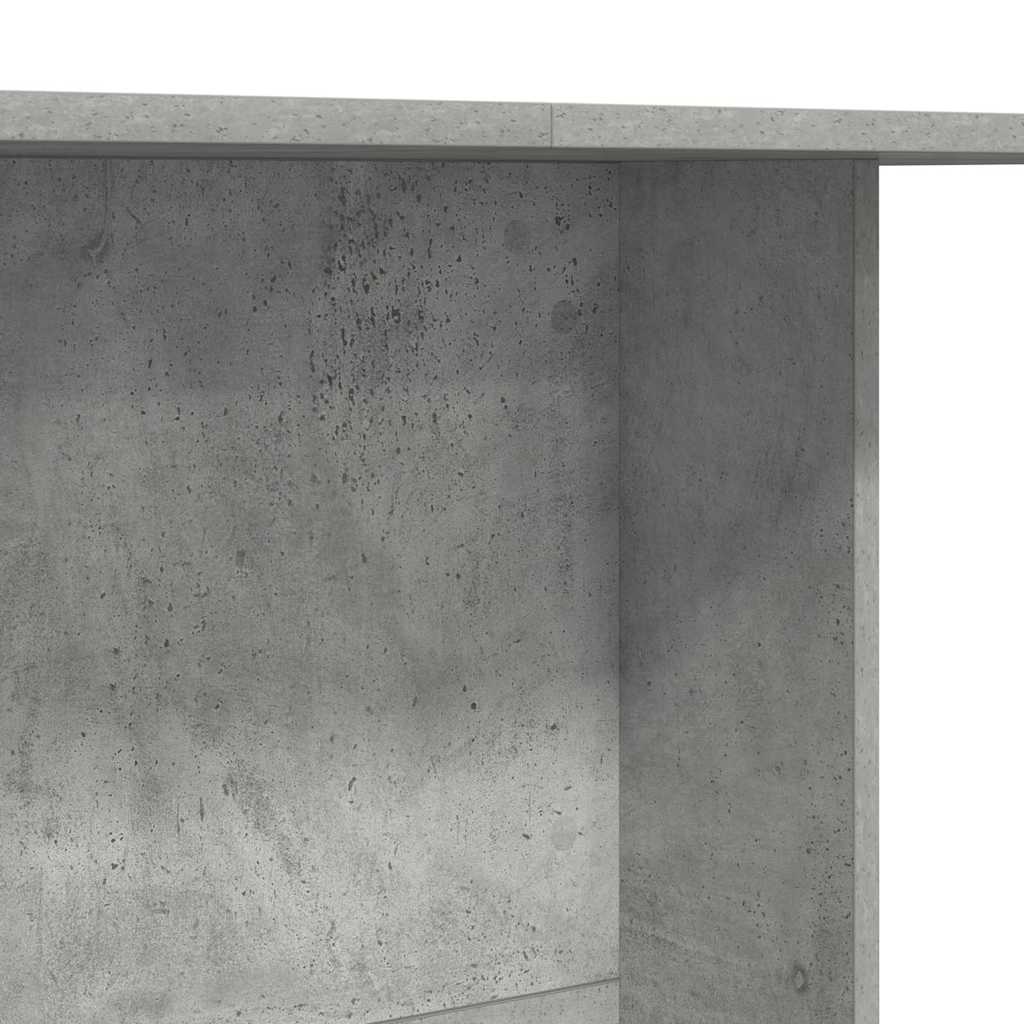 Eettafel Beton Grijs 110 x 60 x 75 cm Bewerkt hout