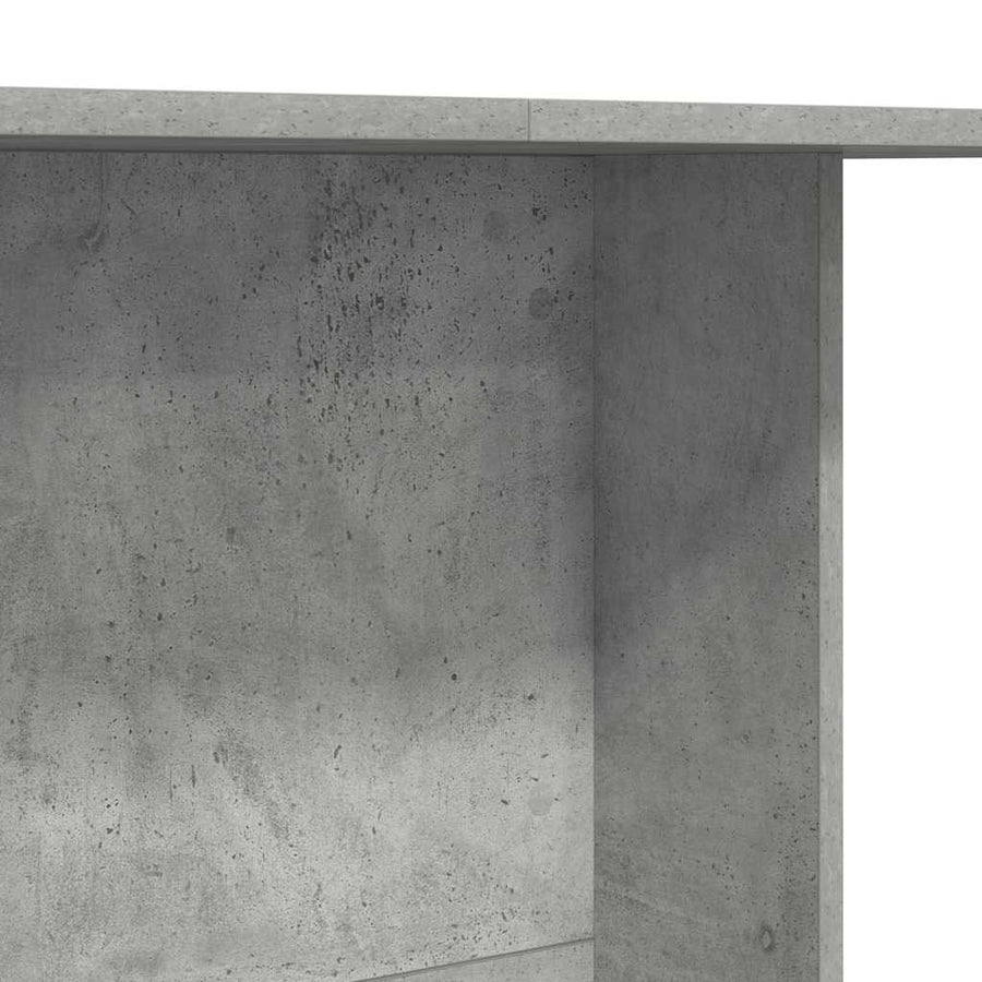 Eettafel Beton Grijs 110 x 60 x 75 cm Bewerkt hout