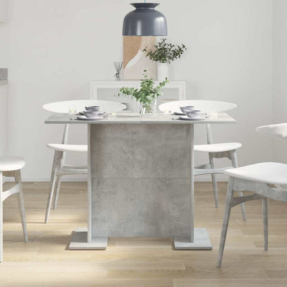 Eettafel Beton Grijs 110 x 60 x 75 cm Bewerkt hout