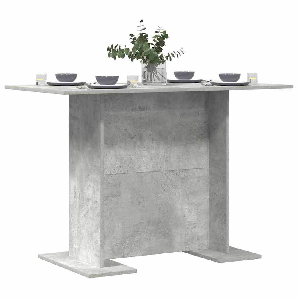Eettafel Beton Grijs 110 x 60 x 75 cm Bewerkt hout