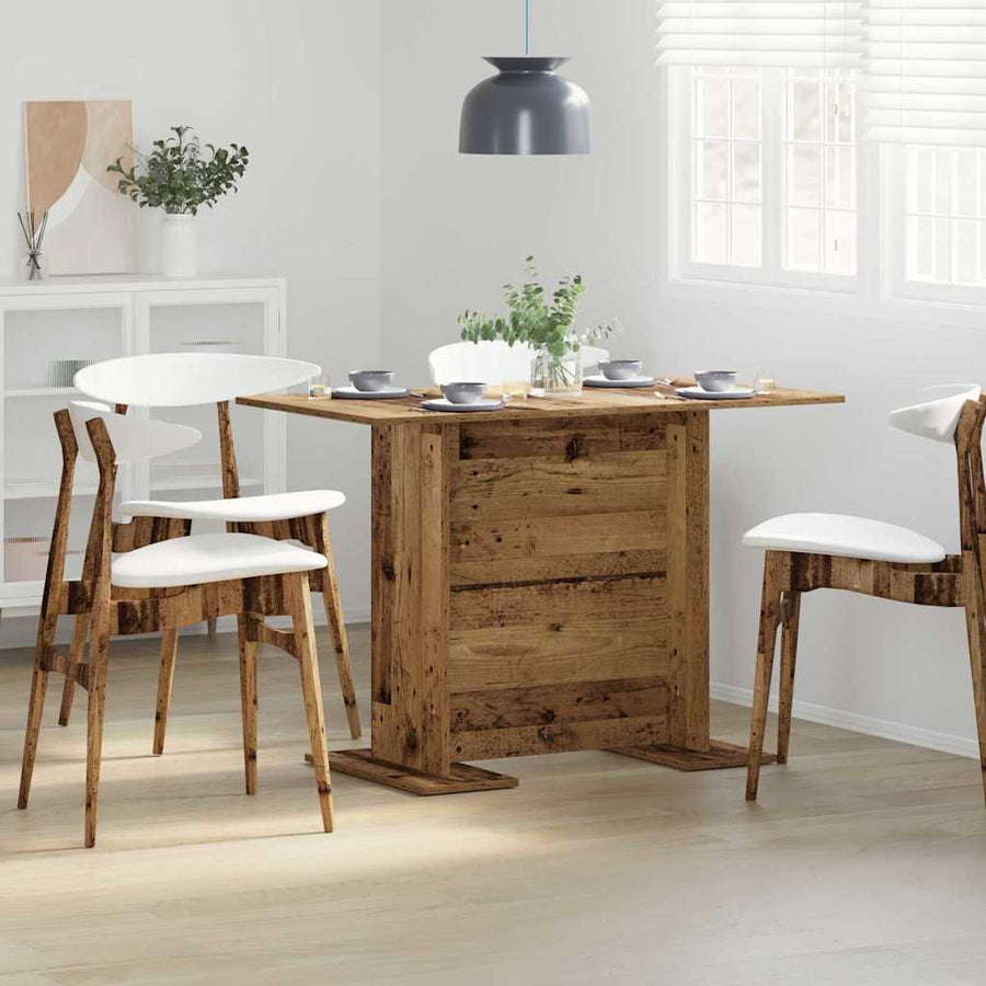 Eettafel Oudhout 110 x 60 x 75 cm Bewerkt hout