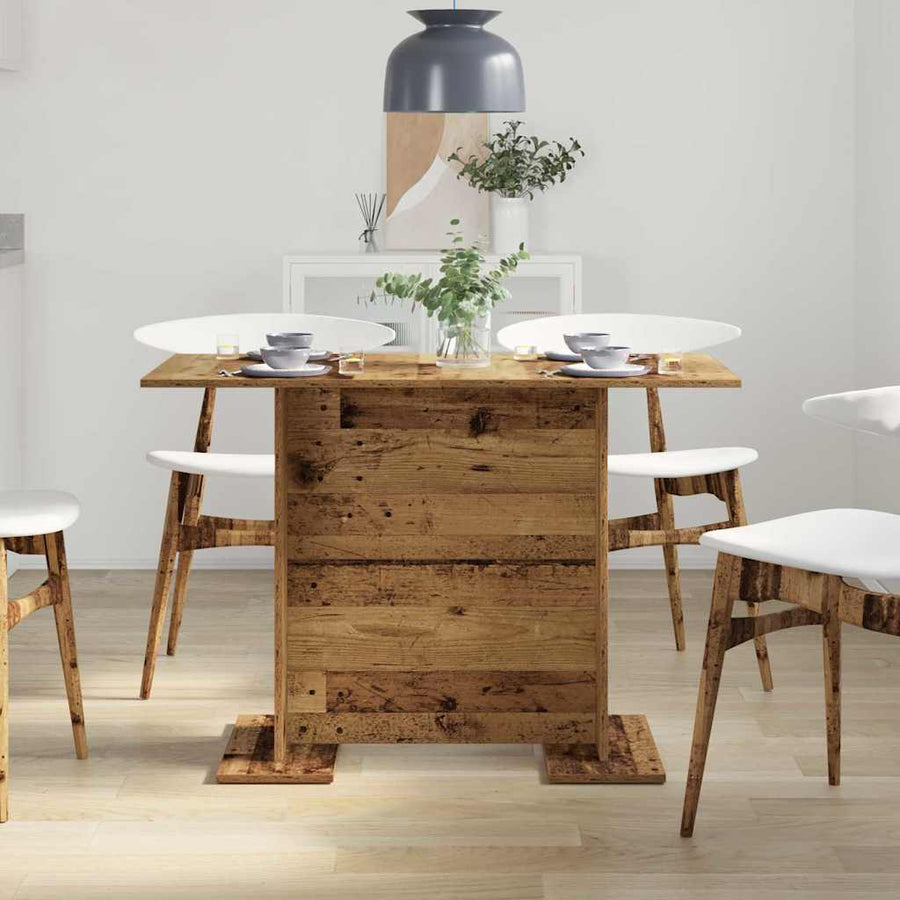 Eettafel Oudhout 110 x 60 x 75 cm Bewerkt hout