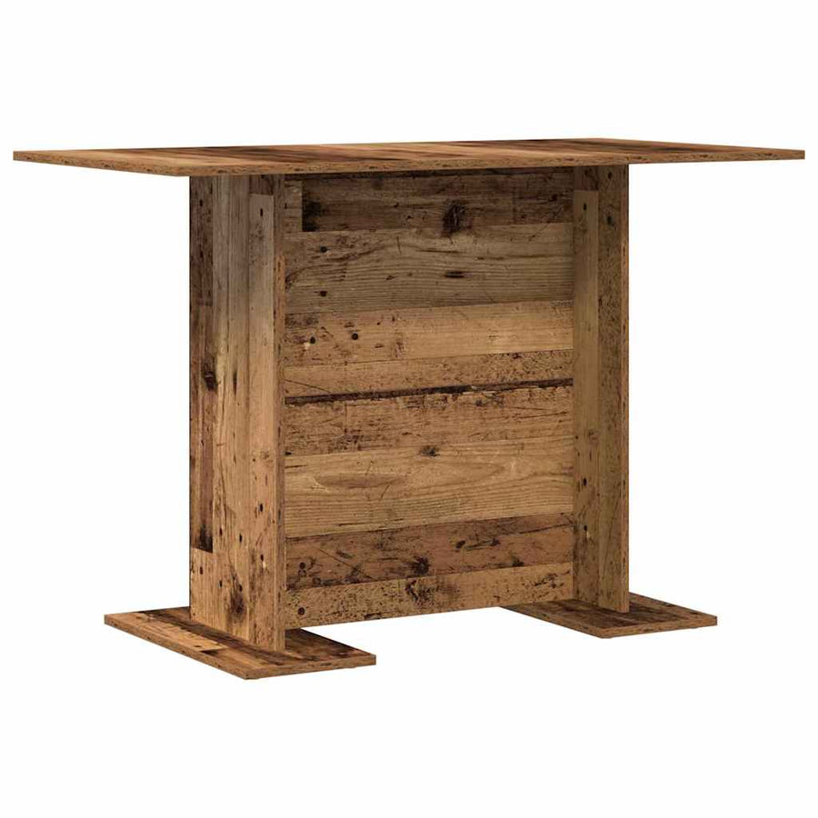 Eettafel Oudhout 110 x 60 x 75 cm Bewerkt hout