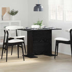 Dining Table Black oak 110 x 60 x 75 cm Engineered wood