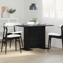 Eettafel Zwart eiken 110 x 60 x 75 cm Bewerkt hout
