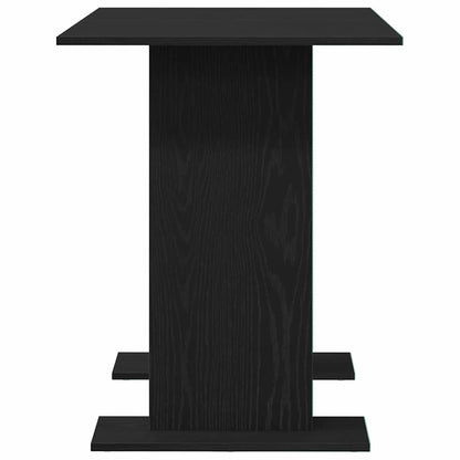 Eettafel Zwart eiken 110 x 60 x 75 cm Bewerkt hout