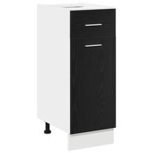 Hangkast met lade Zwart Eiken 30 x 46 x 81,5 cm Bewerkt hout