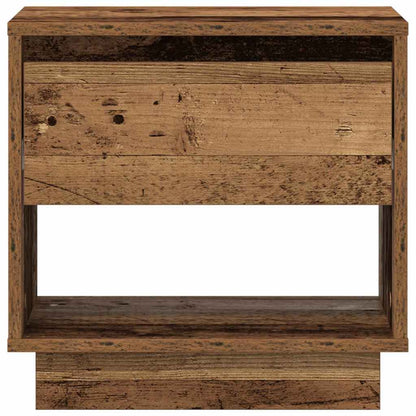 Nachtkastje met lade 2 pcs Oudhout 45 x 34 x 44 cm Bewerkt hout