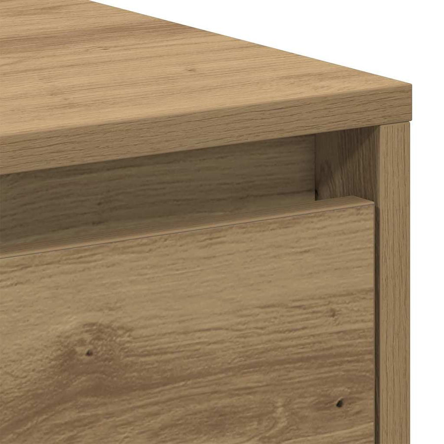 Nachtkastje met lade Artisan Eiken 45 x 34 x 44 cm Bewerkt hout