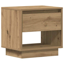 Nachtkastje met lade Artisan Eiken 45 x 34 x 44 cm Bewerkt hout