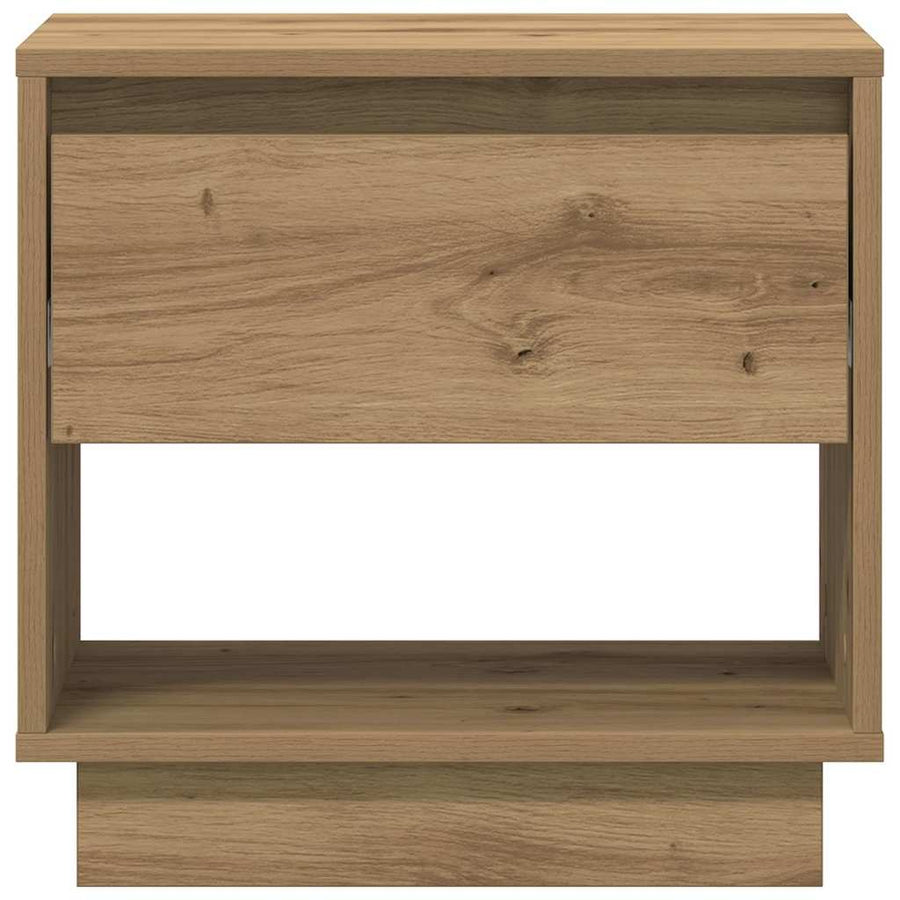 Nachtkastje met lade Artisan Eiken 45 x 34 x 44 cm Bewerkt hout