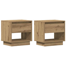 Nachtkastje 2 pcs Artisan Eiken 45 x 34 x 44 cm Bewerkt hout