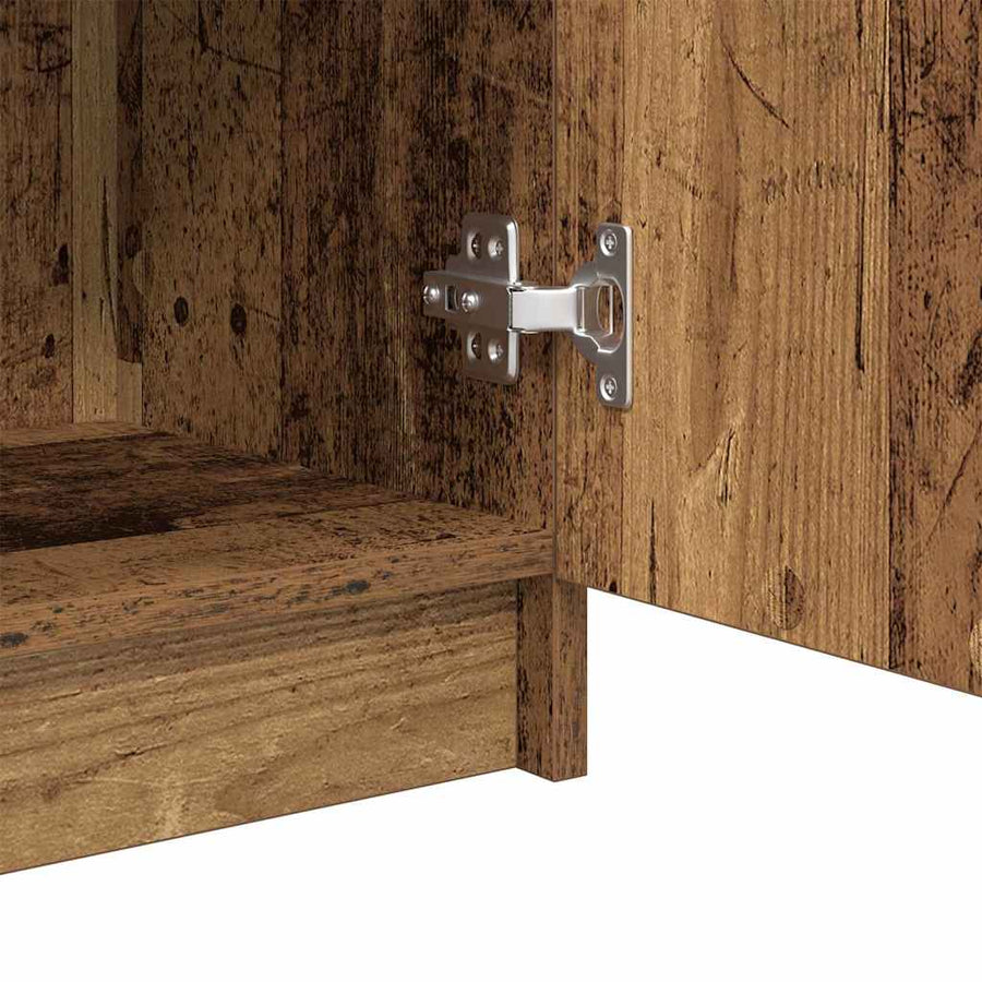 Badkamer Kast met lade Oud hout 32 x 34 x 90 cm Bewerkt hout