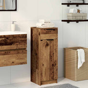 Badkamerkast 32x34x90 cm oud hout